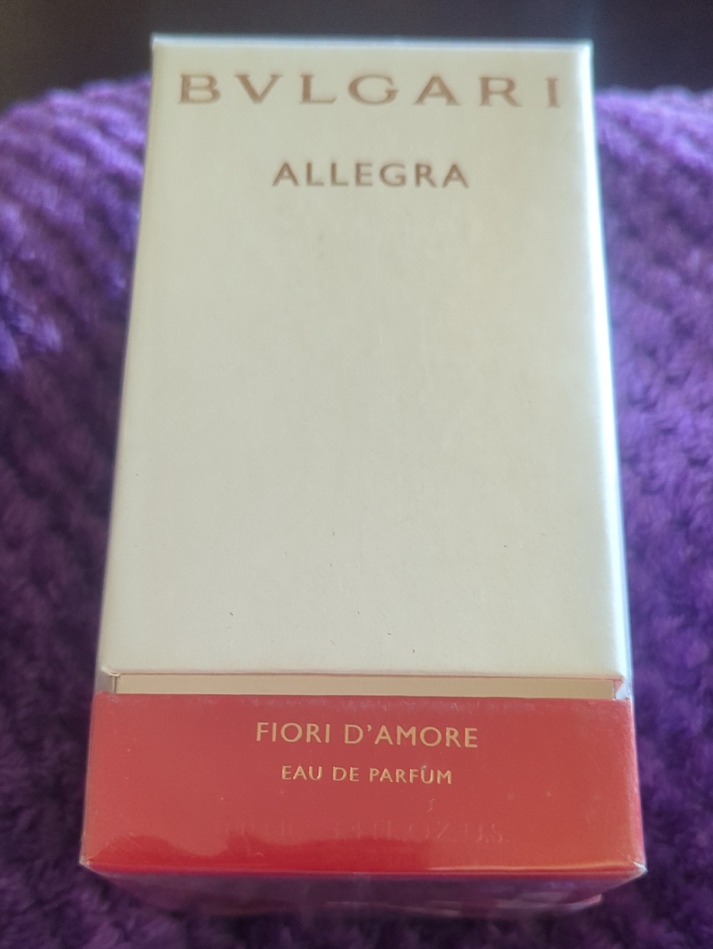 Bvlgari Allegra Fiori D'Amore White and Red Packaging